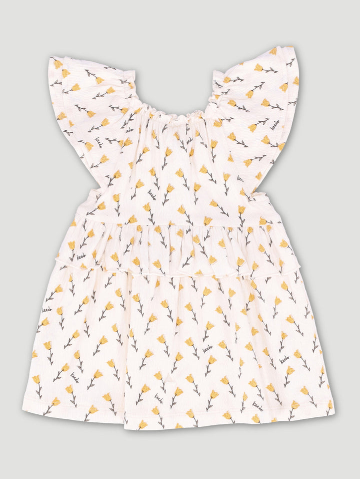 Keedo Baby Girls Bellflower Fashion Dress - Cream