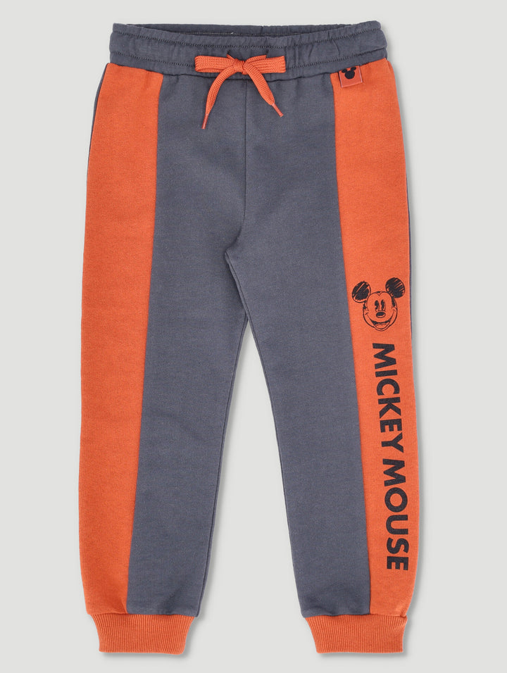 Pre-Boys Mickey Colourblock Jogger - Grey/Rust