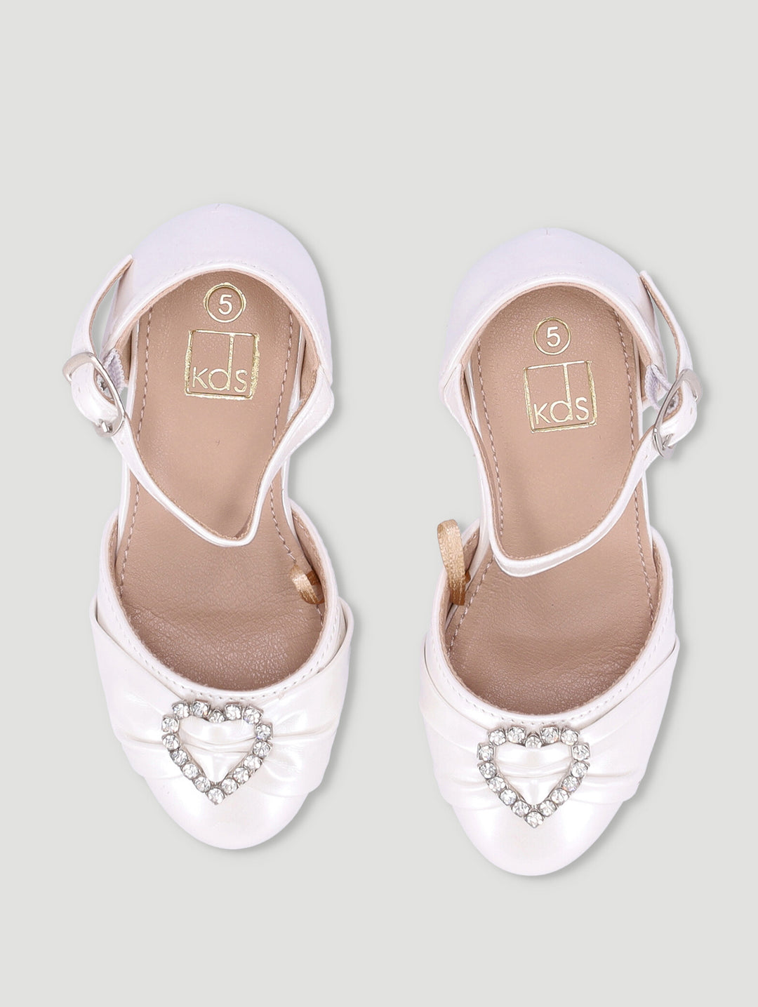 Pre-Girls Occasion Heel Pump - White