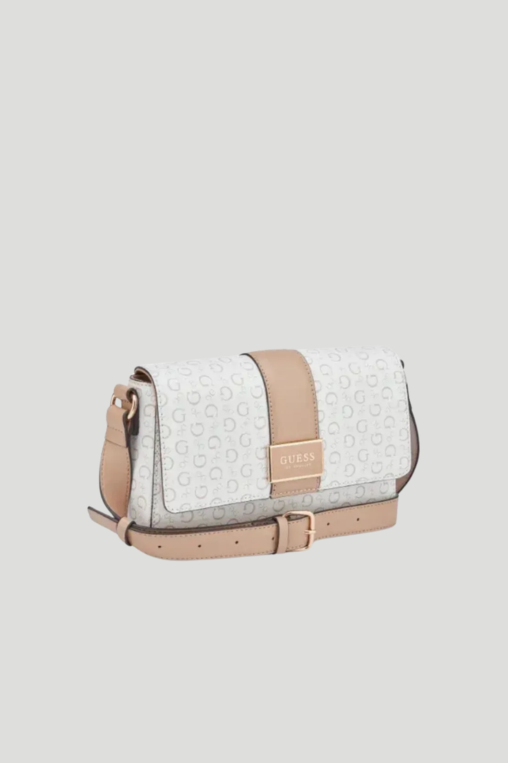 Isabella Flap Crossbody Bag - White