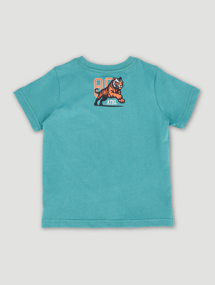 Pre-Boys Tiger Tee - Teal