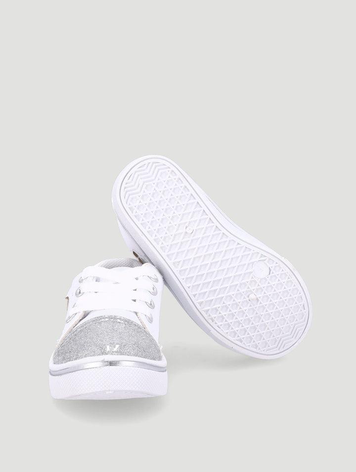 Baby Girls Heart Sneaker - White