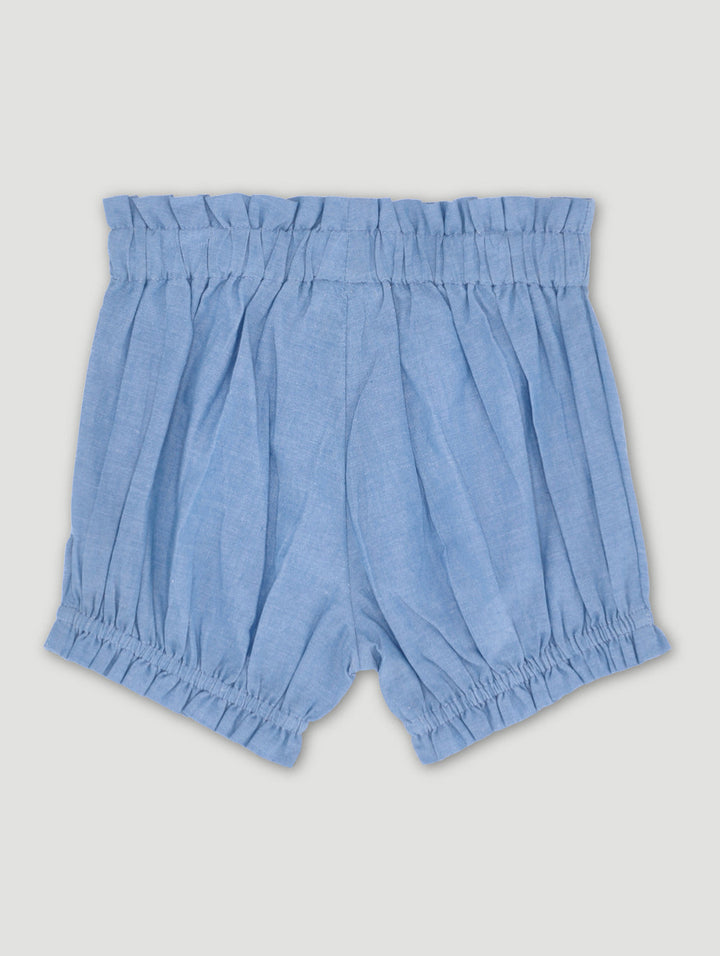 Keedo Baby Girls Bubble Denim Short - Denim