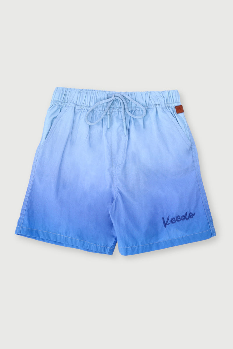 Keedo Boys Ultramarine Dip Dye Short - Blue
