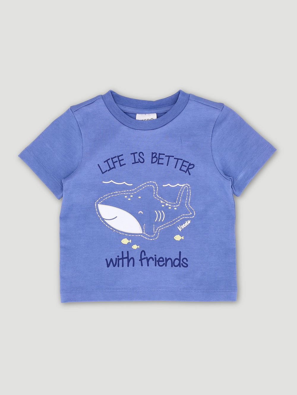 Baby Boys Embroidered Ultramarine Tee