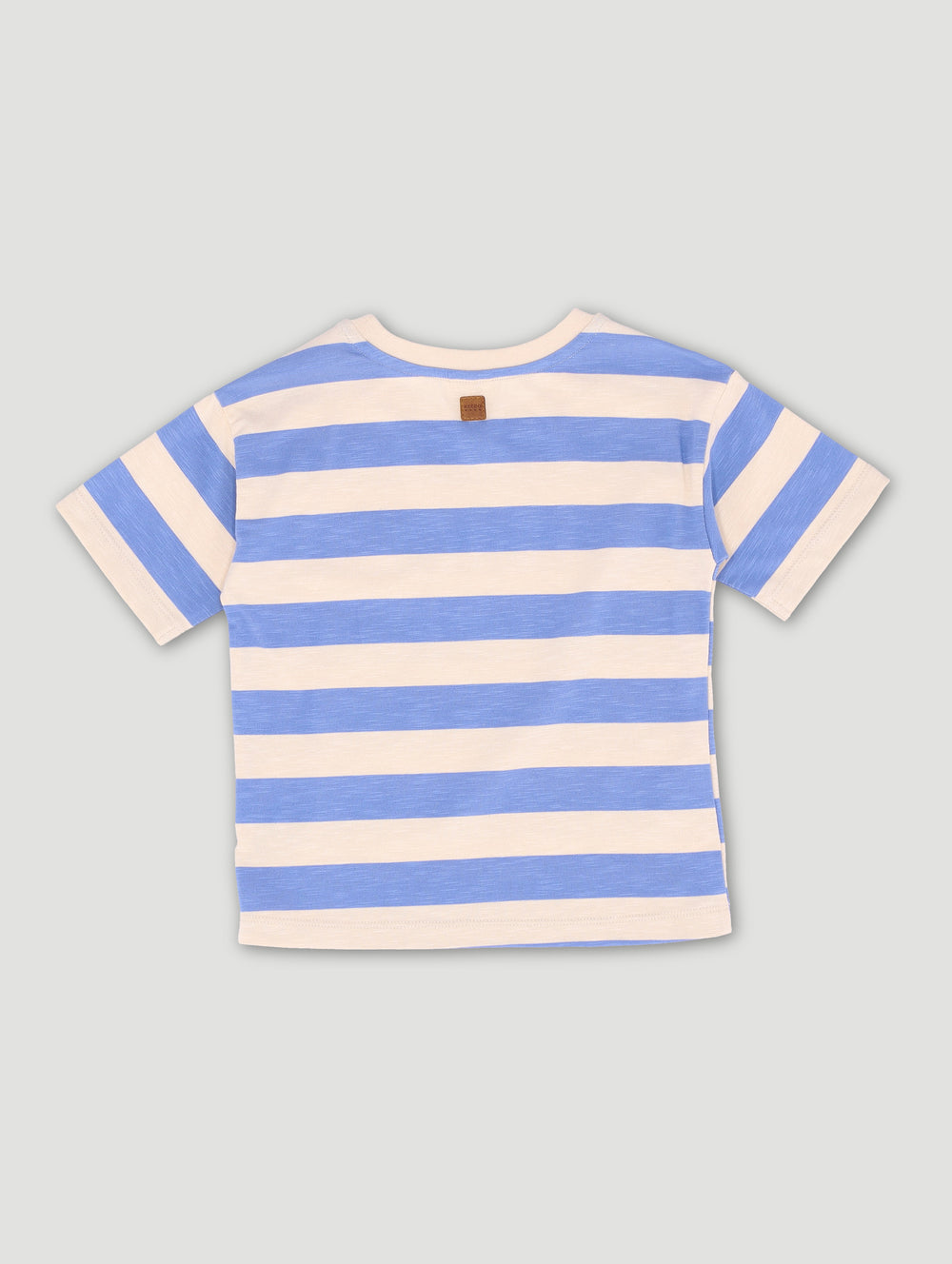 Keedo Boys Stripe Logo Tee - Blue