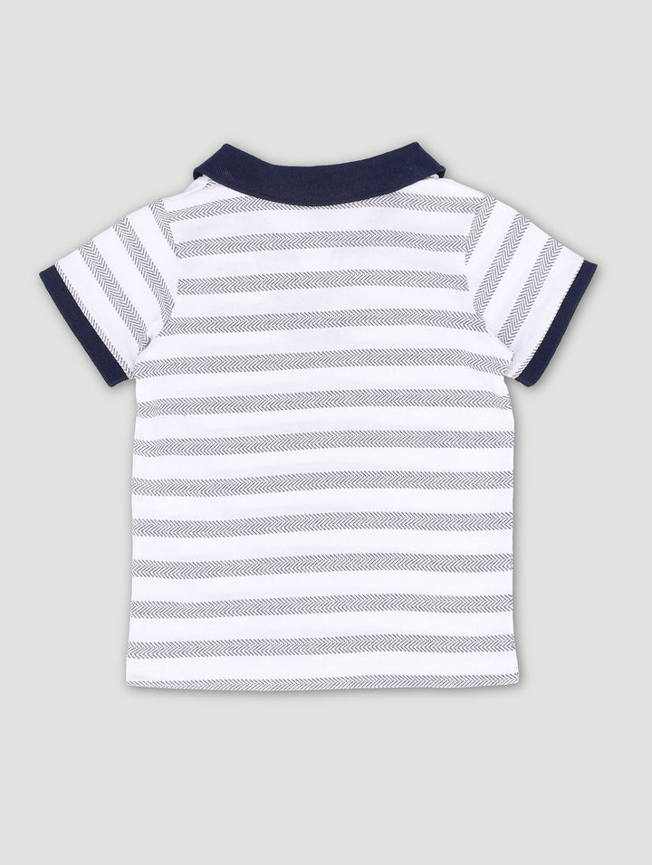 Pre-Boys Jonny Golfer - White/Navy