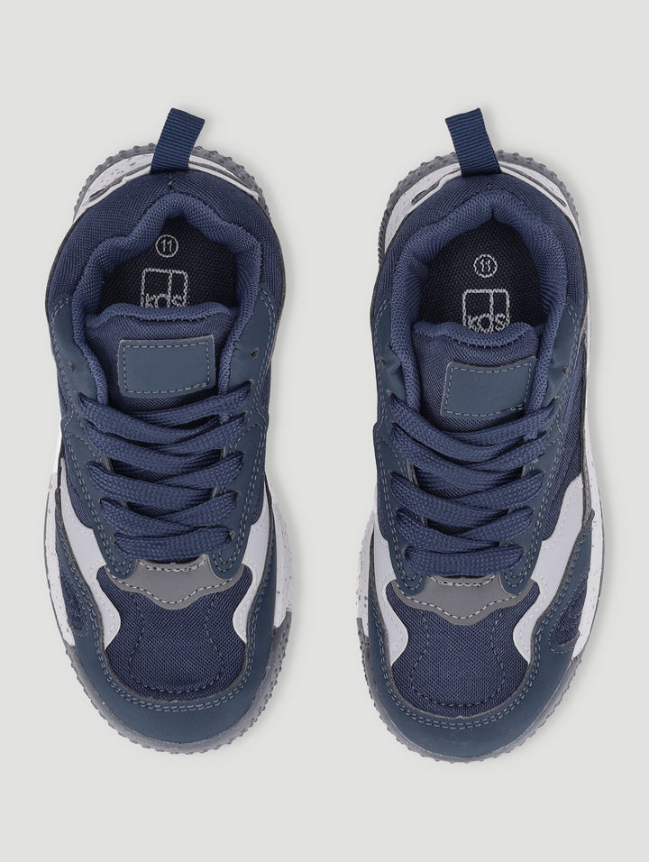 Pre-Boys High-Top Sneaker - Navy