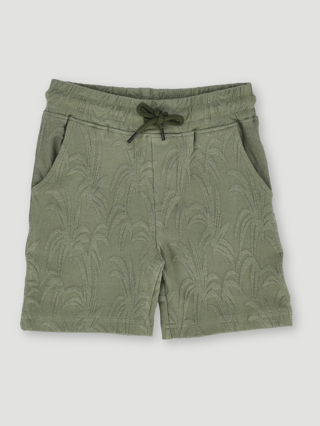 Pre-Boys Knit Texture Short - Olive