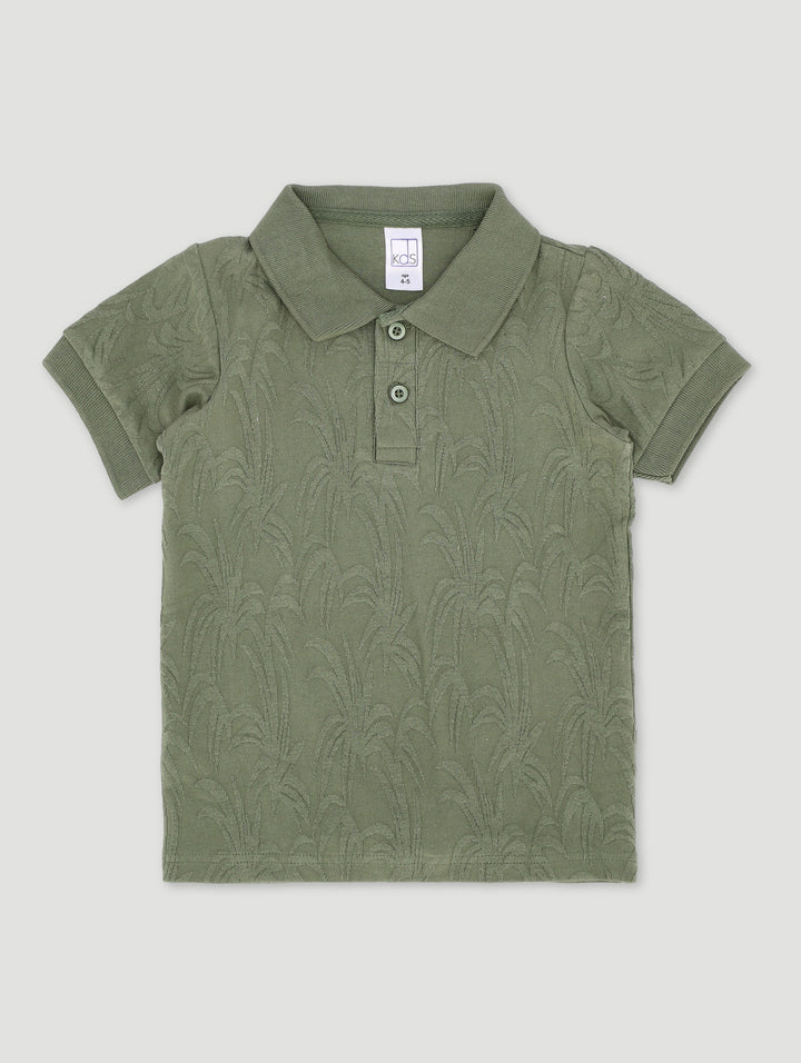 Pre-Boys Knit Golfer - Olive