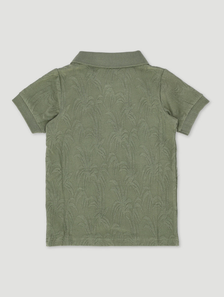 Pre-Boys Knit Golfer - Olive