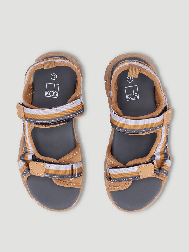 Pre-Boys Open Toe Adventure Sandal - Tan