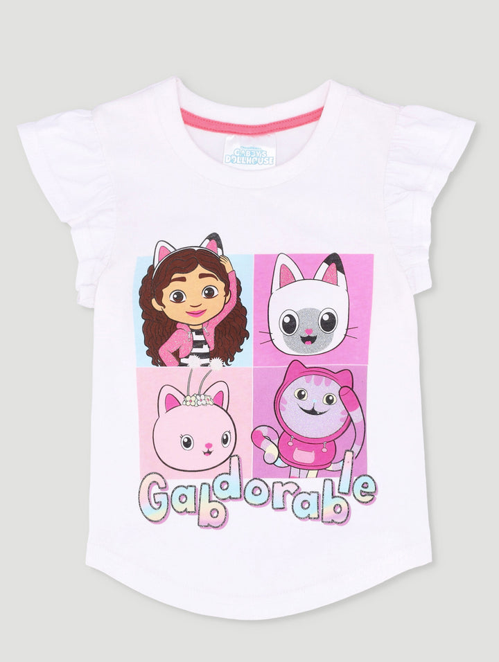 Pre-Girls Gaby's Dollhouse Frill Vest - White