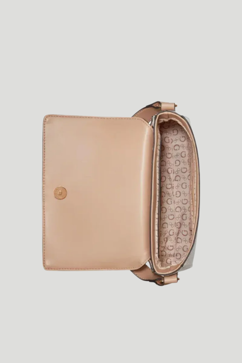 Isabella Flap Crossbody Bag - White