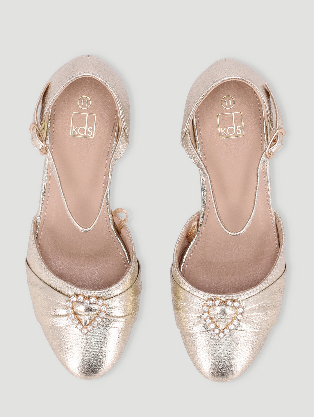 Pre-Girls Occasion Heel Pump - Gold