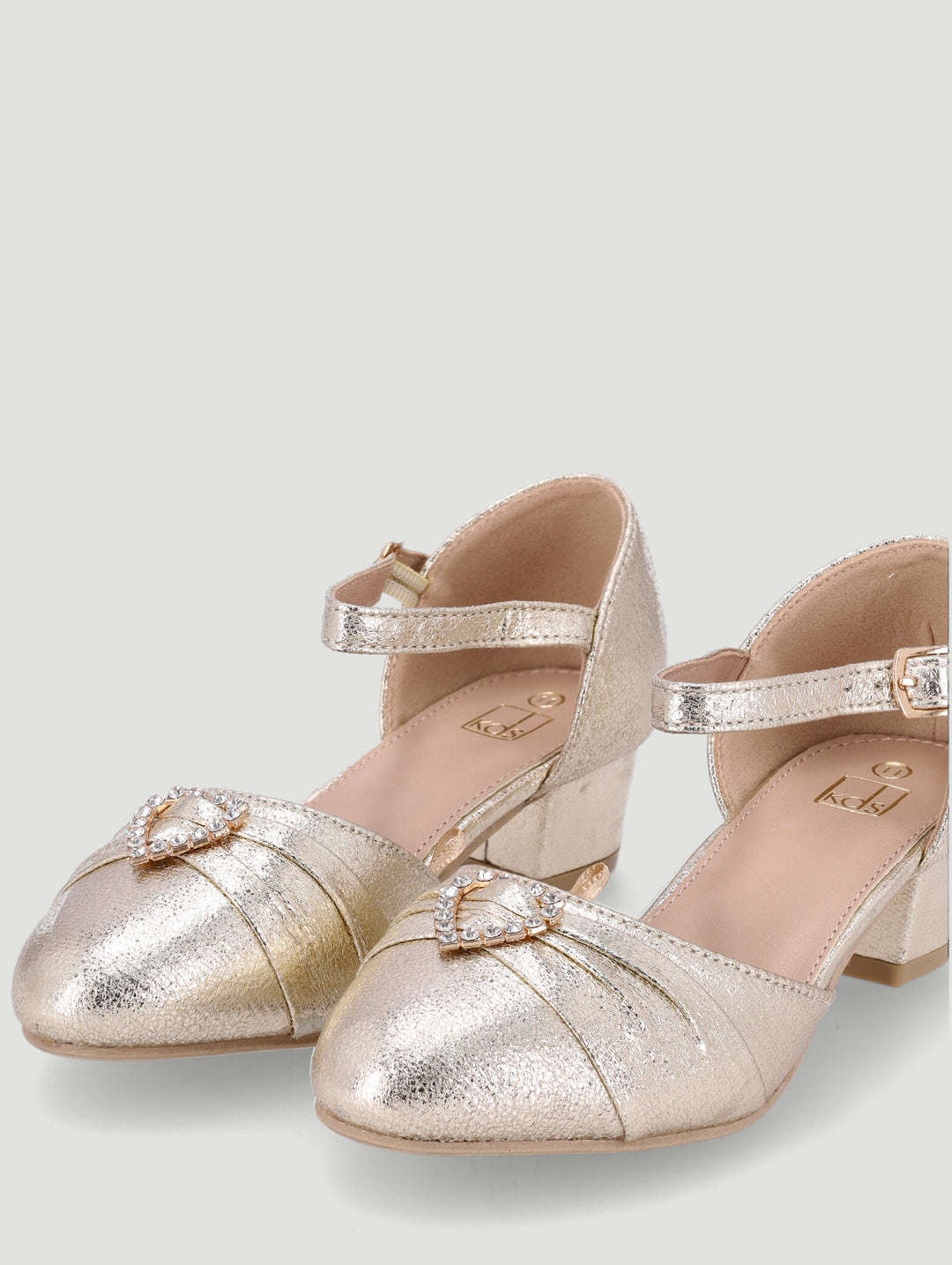 Pre-Girls Occasion Heel Pump - Gold