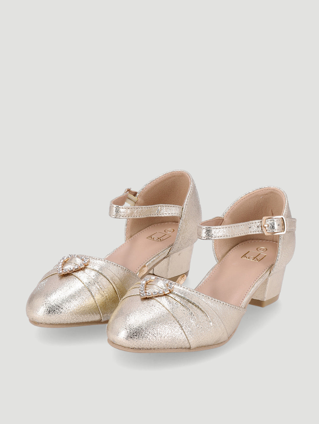 Pre-Girls Occasion Heel Pump - Gold