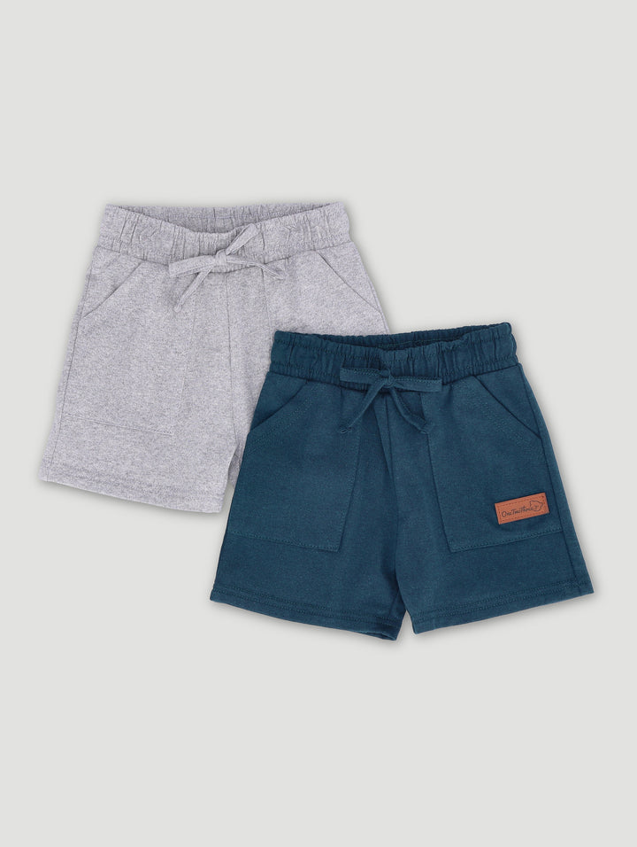 Baby Boys 2 Pack Basic Pocket Shorts