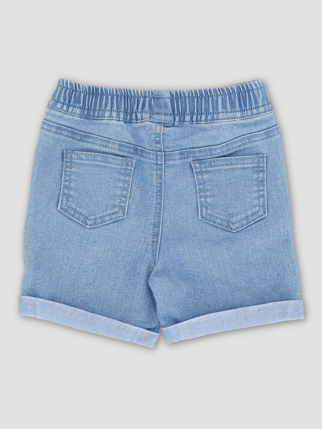 Baby Boys Denim Acid Wash Shorts - Mid Denim