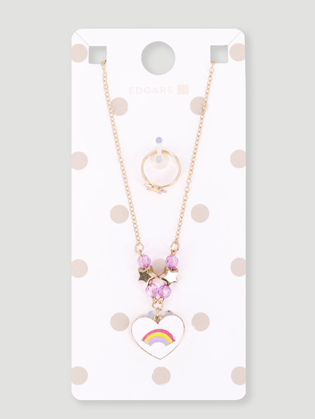 Pre-Girls Heart Metal Necklace - Gold