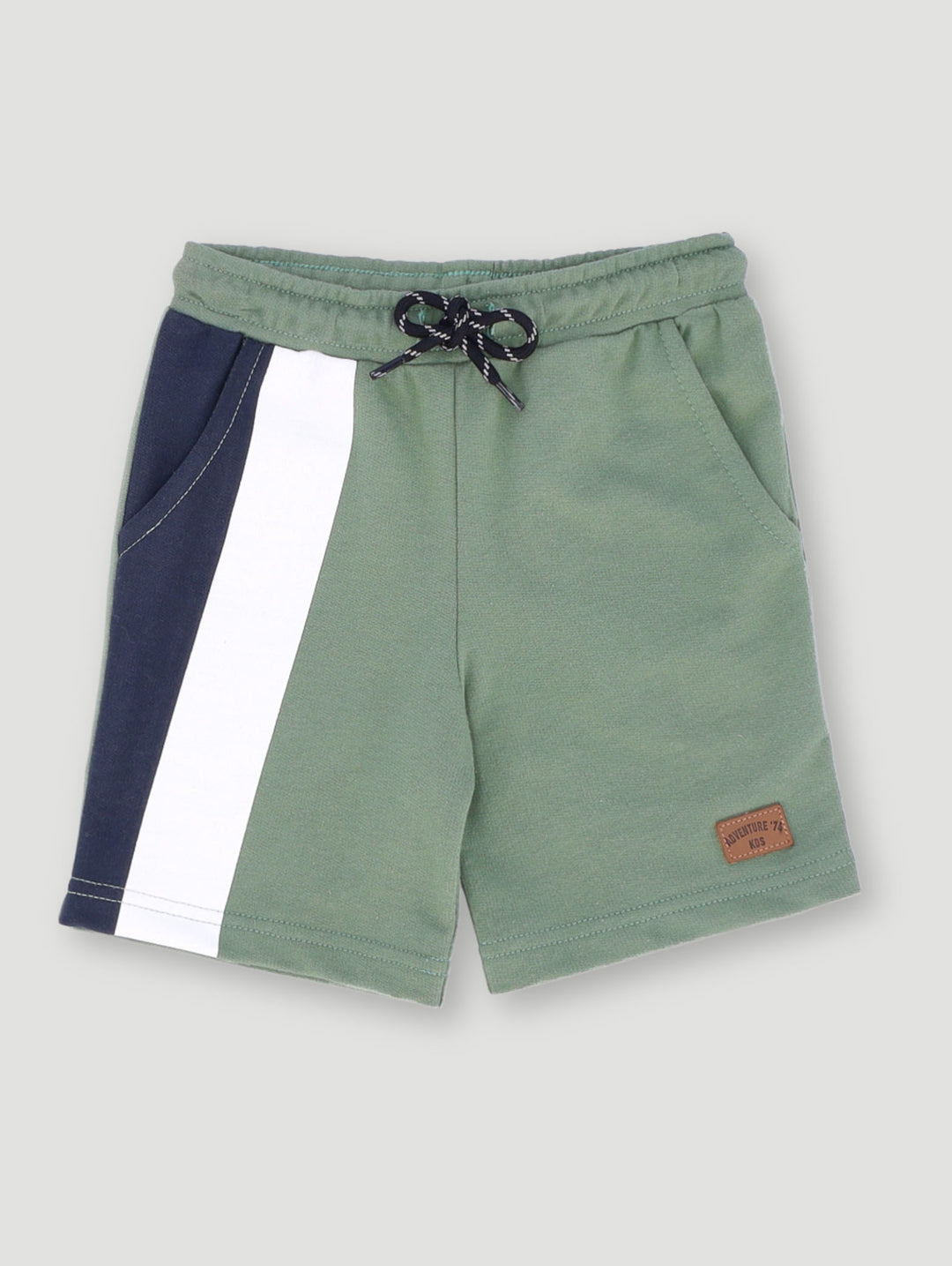 Pre-Boys Stripe Short - Green
