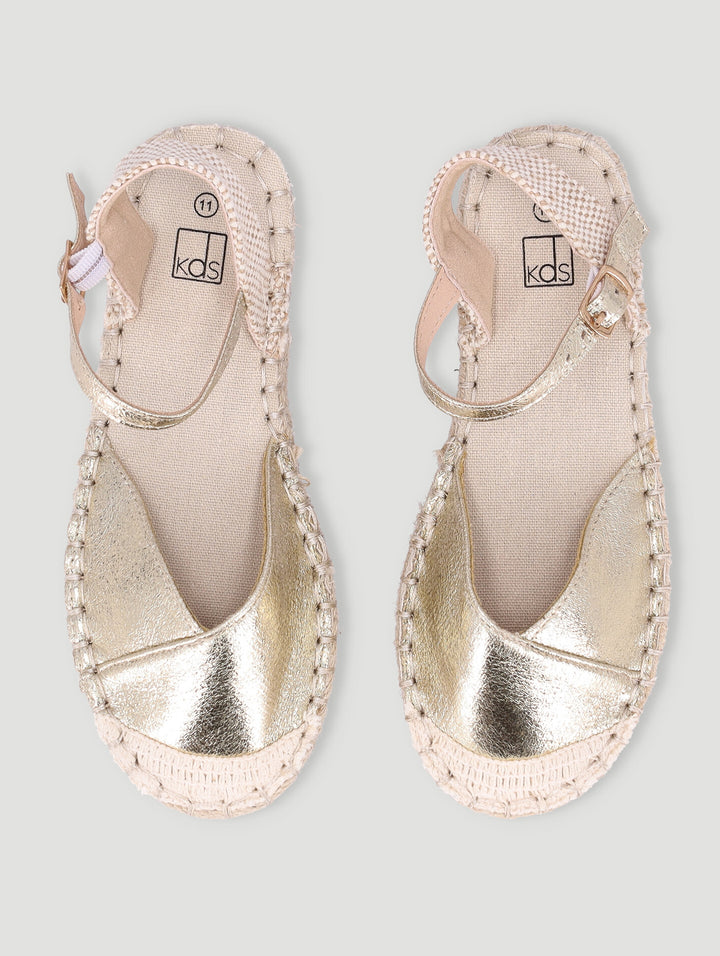 Pre-Girls Espadrille Pump - Gold