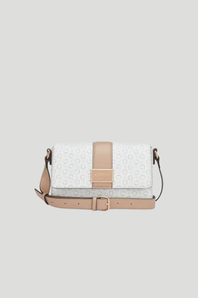Isabella Flap Crossbody Bag - White