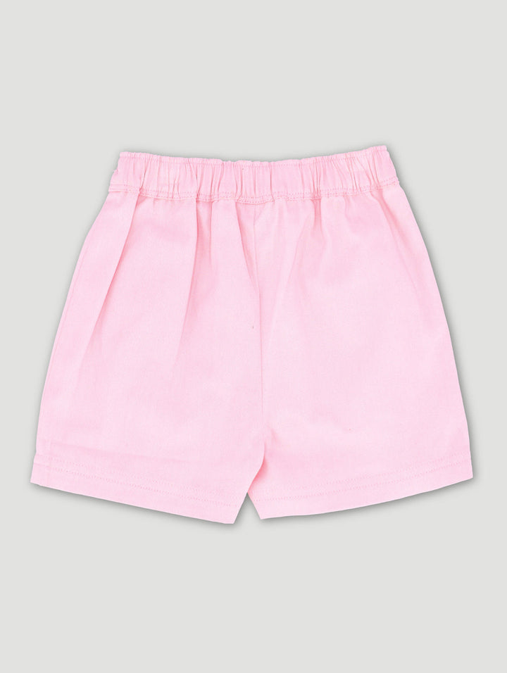 Keedo Baby Girls Twill Short - Pink