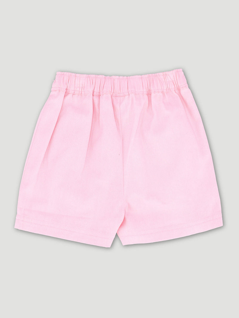 Keedo Baby Girls Twill Short - Pink