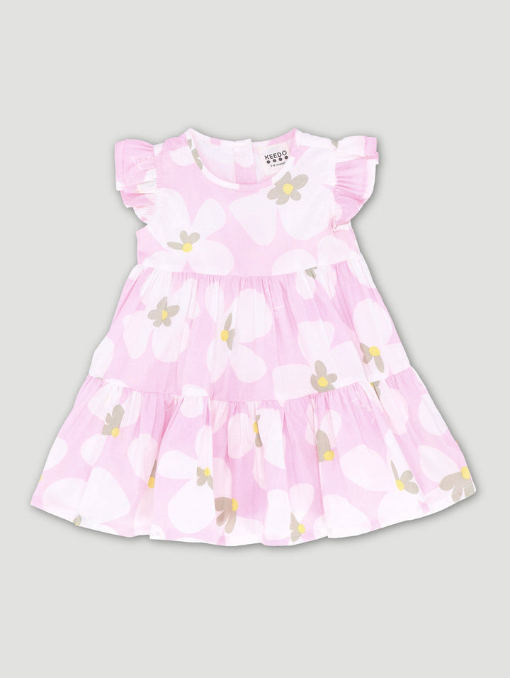 Keedo Baby Girls Blooms Baby Tiered Dress - Pink