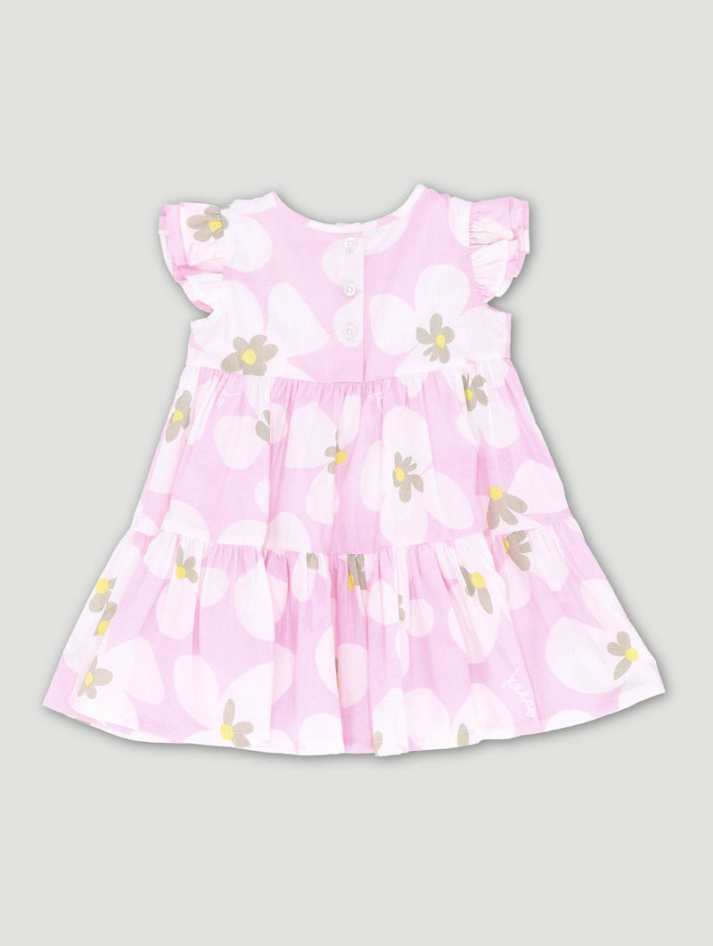 Keedo Baby Girls Blooms Baby Tiered Dress - Pink