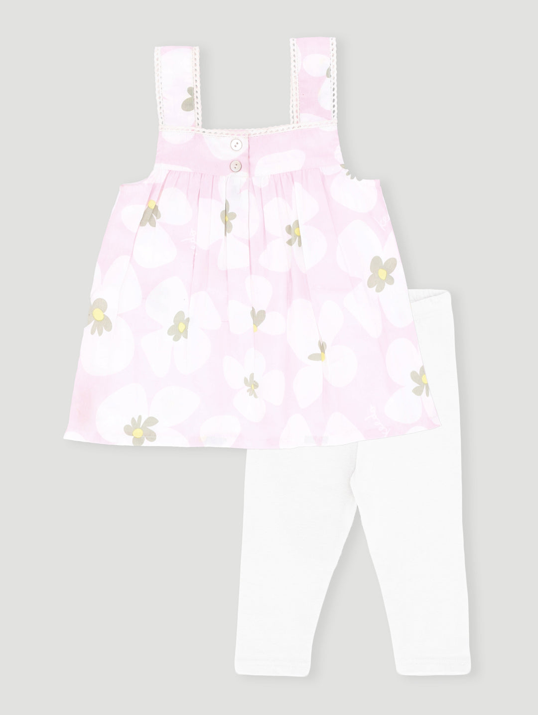 Keedo Pre-Girls Blooms  Top & Legging Set - Pink