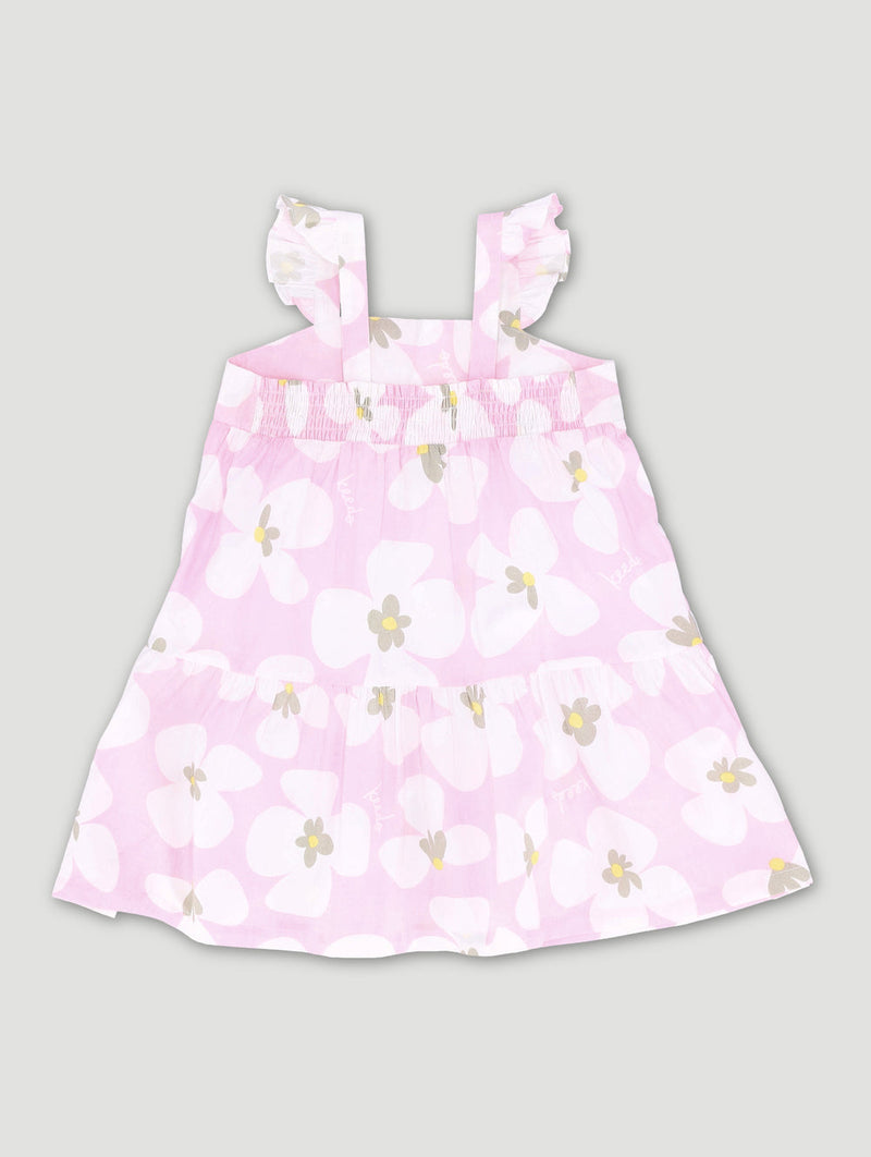 Keedo Pre-Girls Blooms  Tiered Dress - Pink
