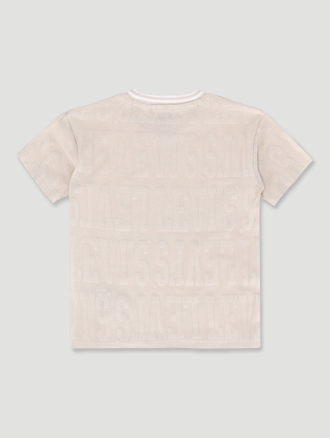 Pre-Boys Jacquard Tee - Stone