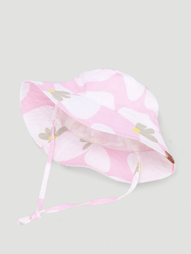 Keedo Pre-Girls Blooms Bucket Hat - Pink