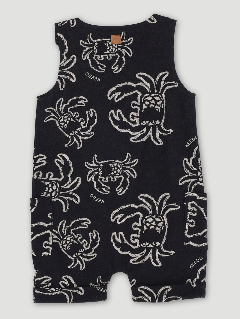 Keedo Baby Boys Seaside Romper - Black