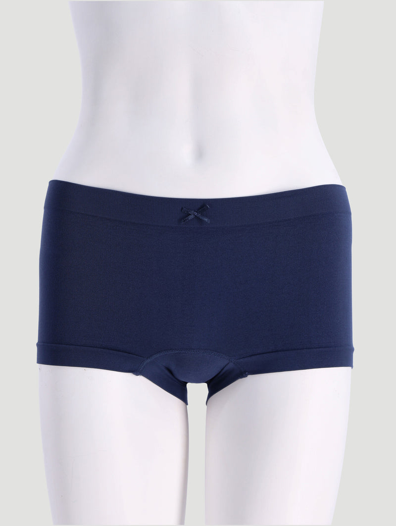 3 Pack Seamless Boyleg Panties - Zephyr/Storm/Blue