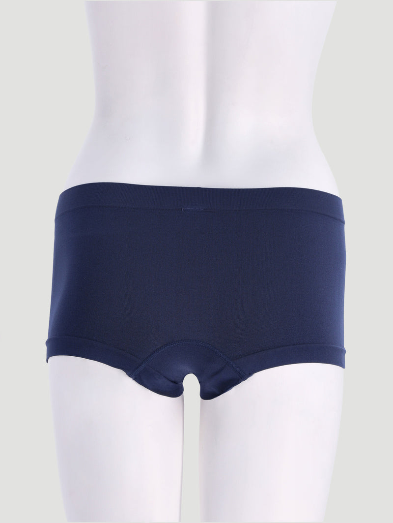 3 Pack Seamless Boyleg Panties - Zephyr/Storm/Blue