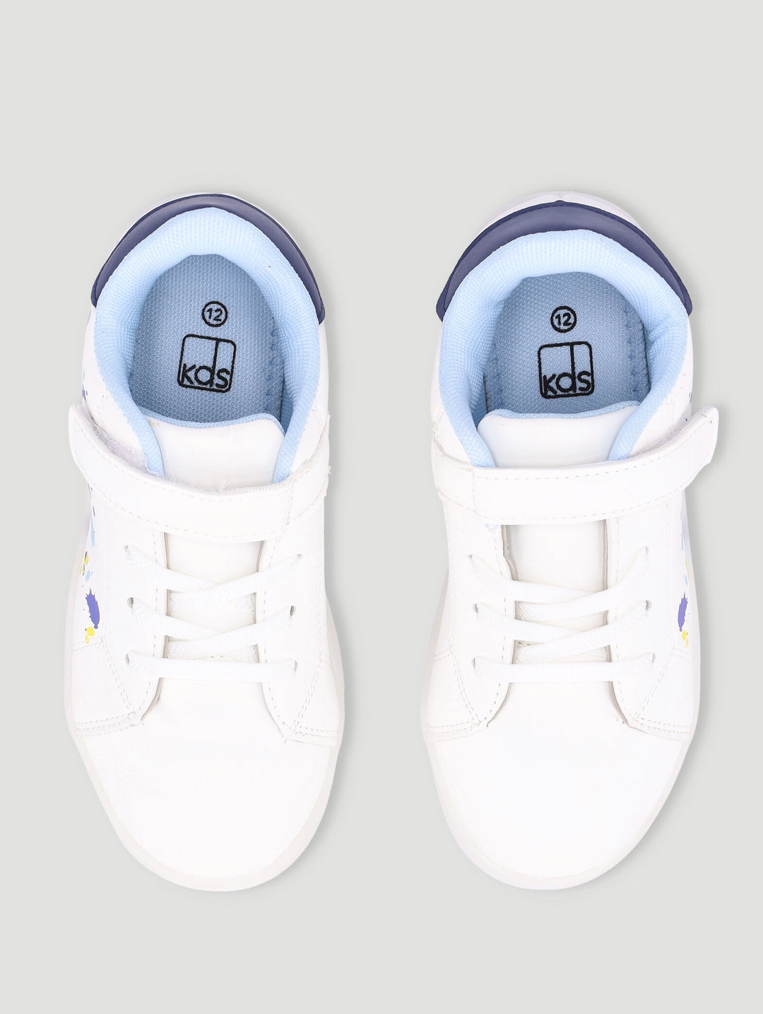 Pre-Boys Splatter Light Up Sneaker - White