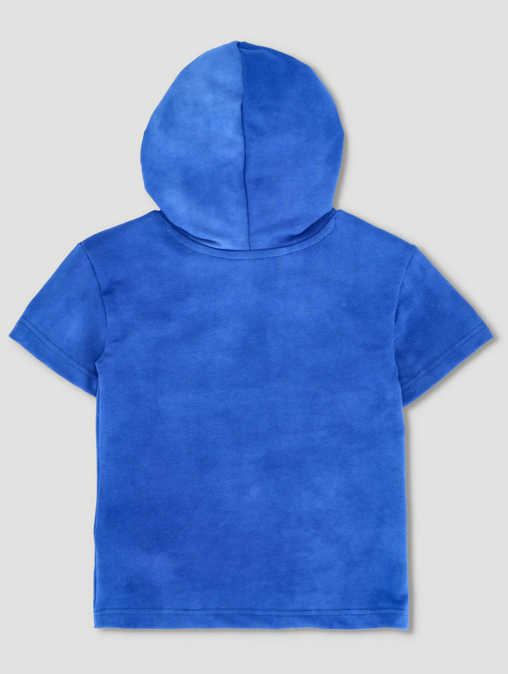 Pre-Boys Tie-Dye Lumo Summer Hoody - Dark Blue