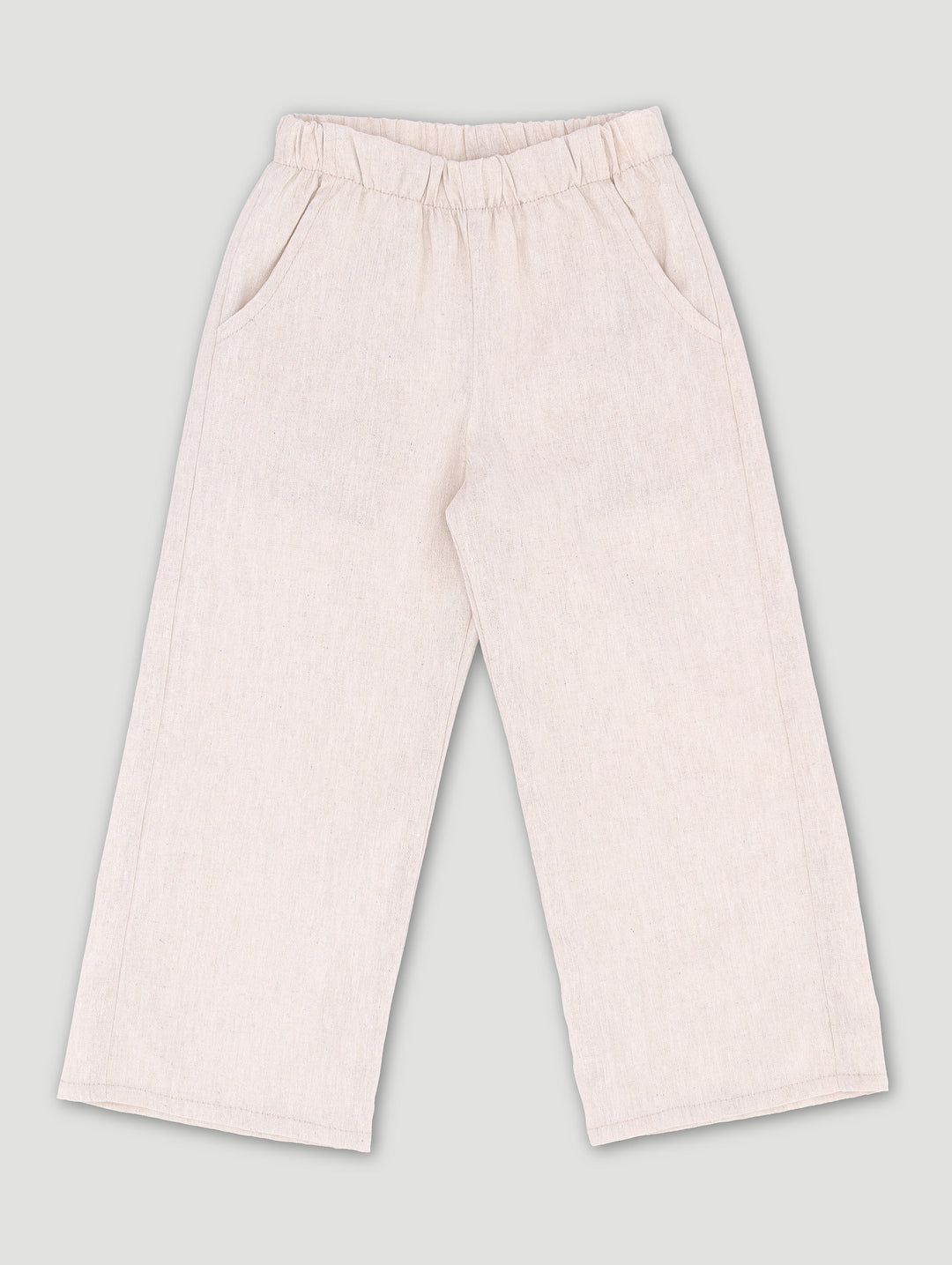 Pre-Girls Linen Pants - Stone