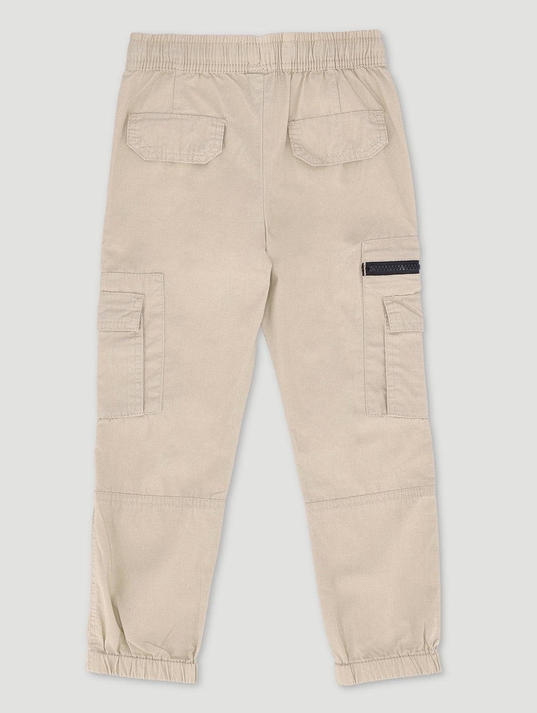 Pre-Boys Zip Cargo Jogger - Stone
