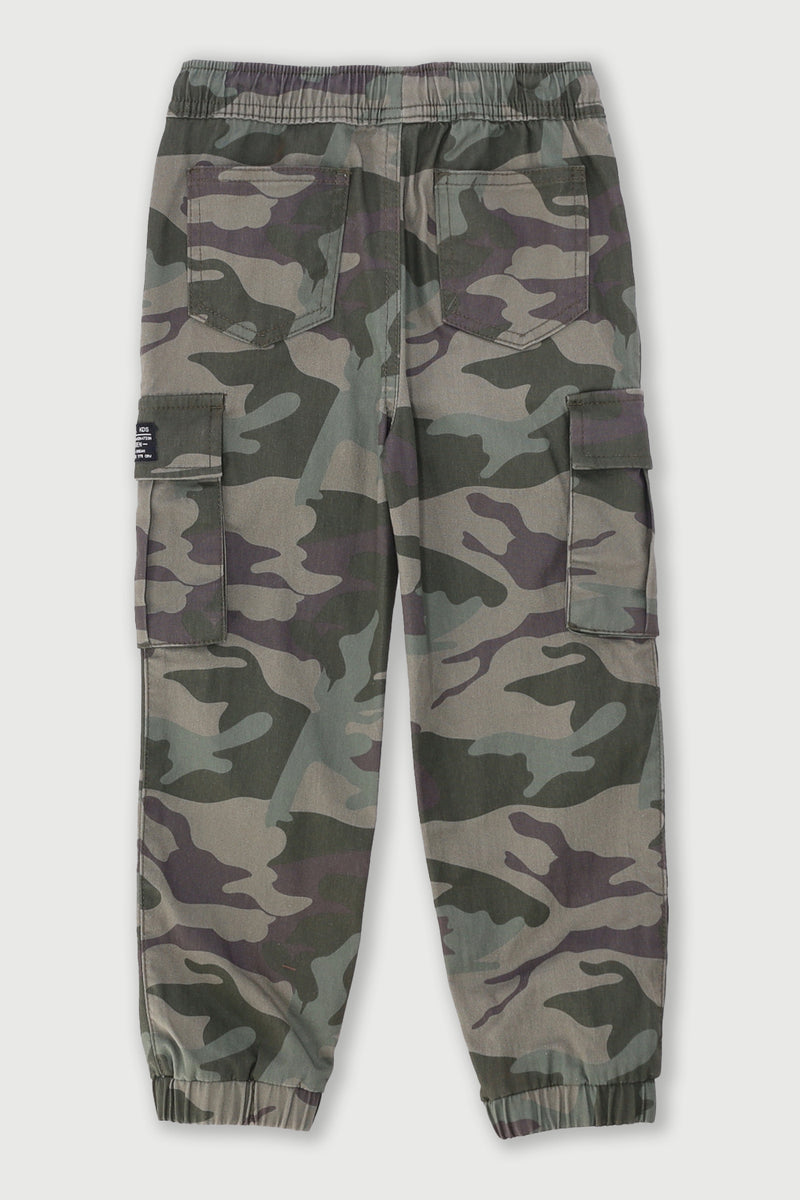 Pre-Boys Camo Jogger - Brown