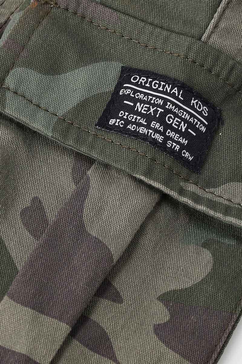 Pre-Boys Twill Jogger - Camo