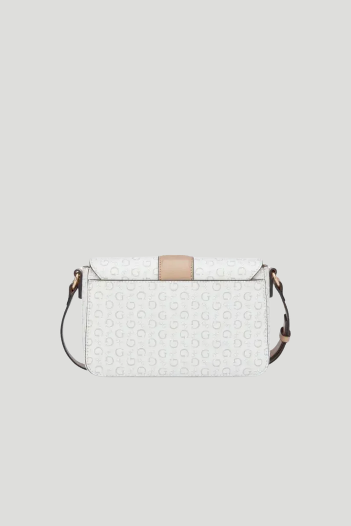 Isabella Flap Crossbody Bag - White