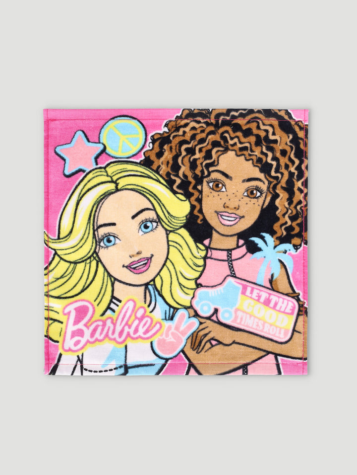 Pre-Girls Barbie Face Cloth - Pink