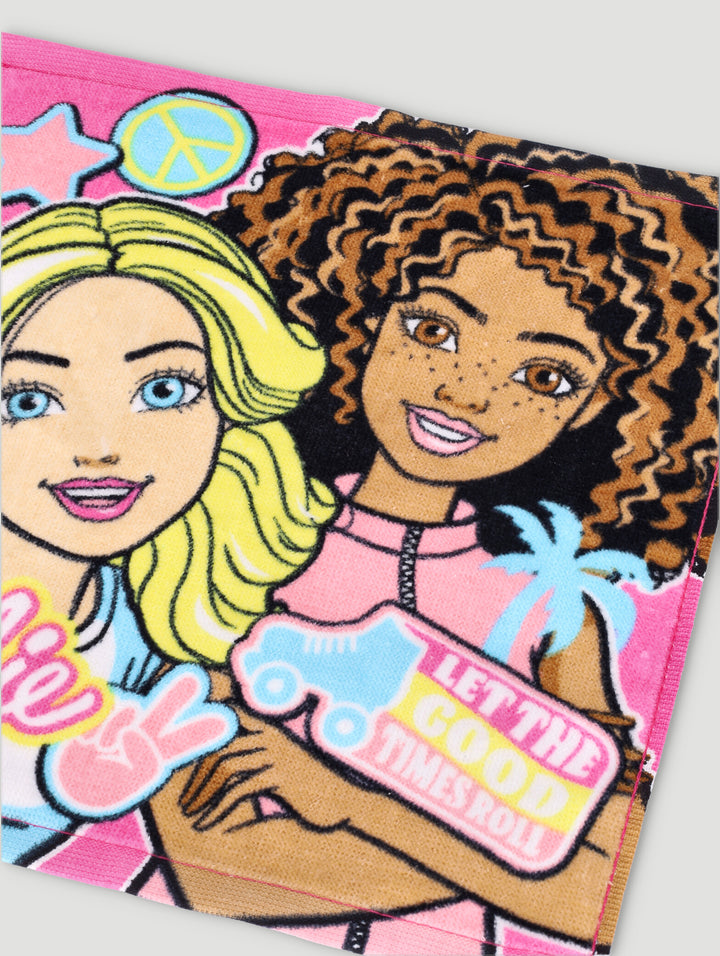 Pre-Girls Barbie Face Cloth - Pink