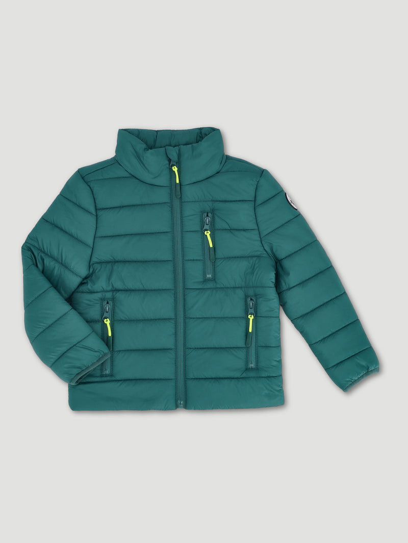 Pre-Boys Core Funnel Puffer - Dark Teal