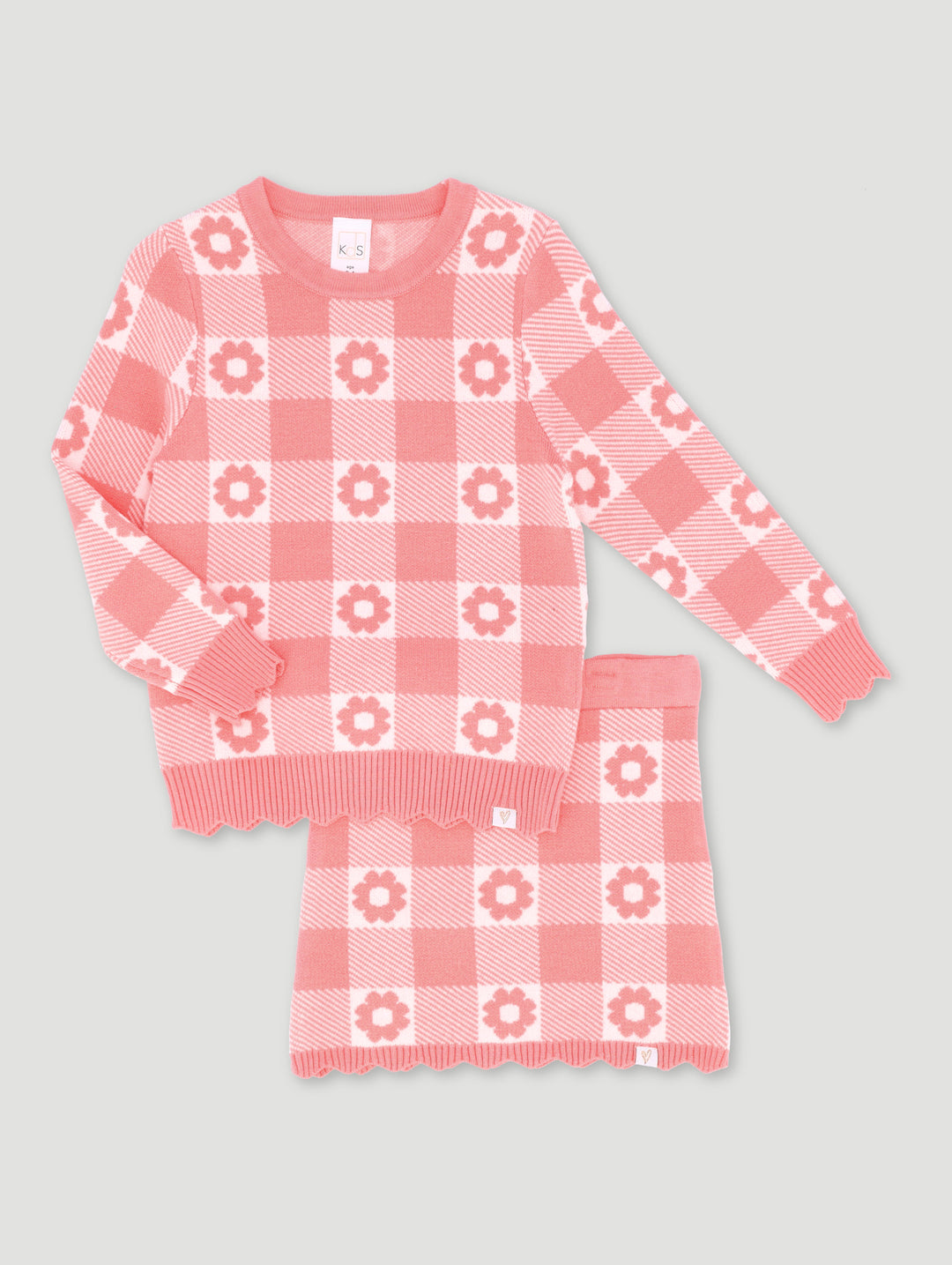 Pre-Girls Knitted Set - Pink