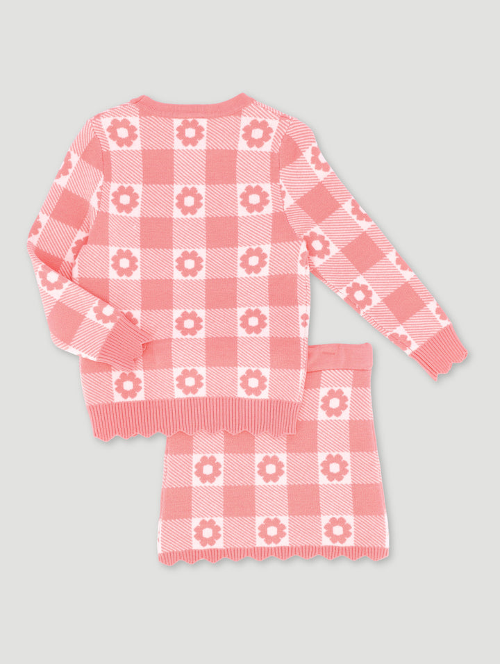 Pre-Girls Knitted Set - Pink
